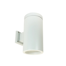 Nora NYLS3-6W1L435NP01WWW - 6" Sapphire III Wall Mount White Cylinder, Matte Powder White Reflector/Matte Powder White