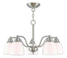 Livex Lighting 53855-91 - 5 Light BN Dinette Chandelier/Semi Flush