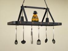 Hi-Lite MFG Co. H-44Y-D-BK01/A-SIL - POT RACK COLLECTION