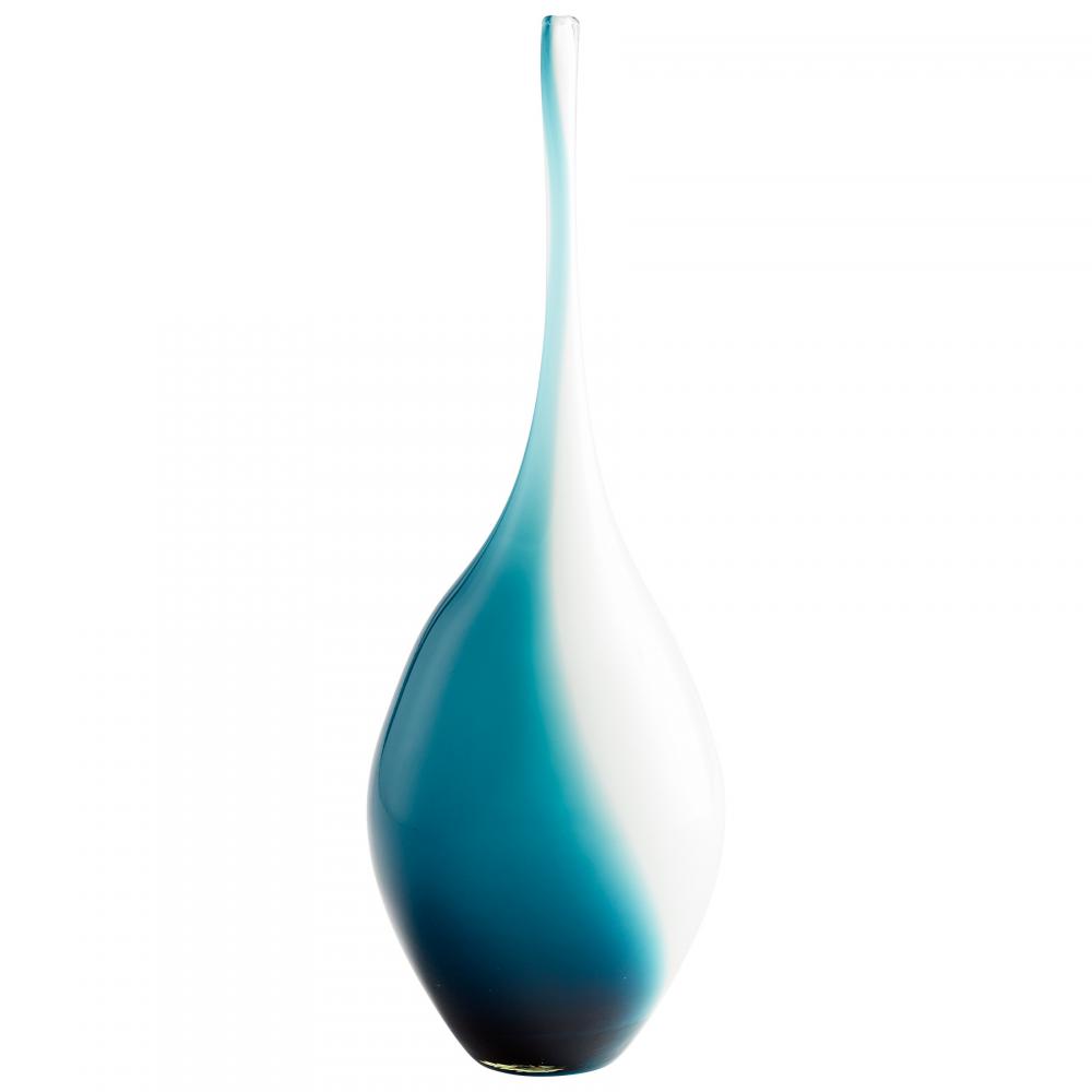 Swirly Vase Blue And White - Small