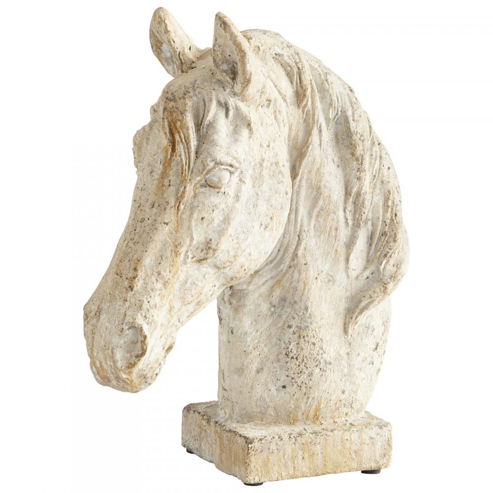 Majestic Mane Sculpture Antique White