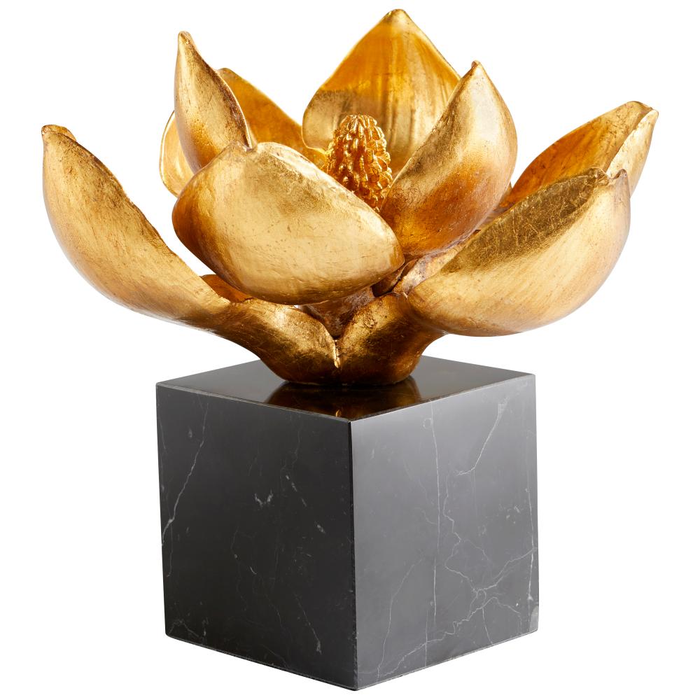 Edelweiss Sculpture Gold And Black