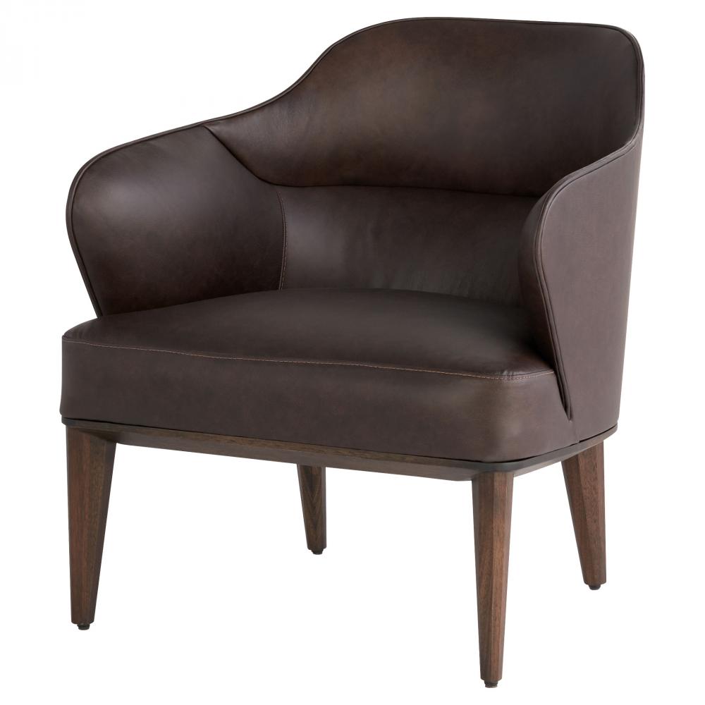 Agata Chair Dark Brown Leather