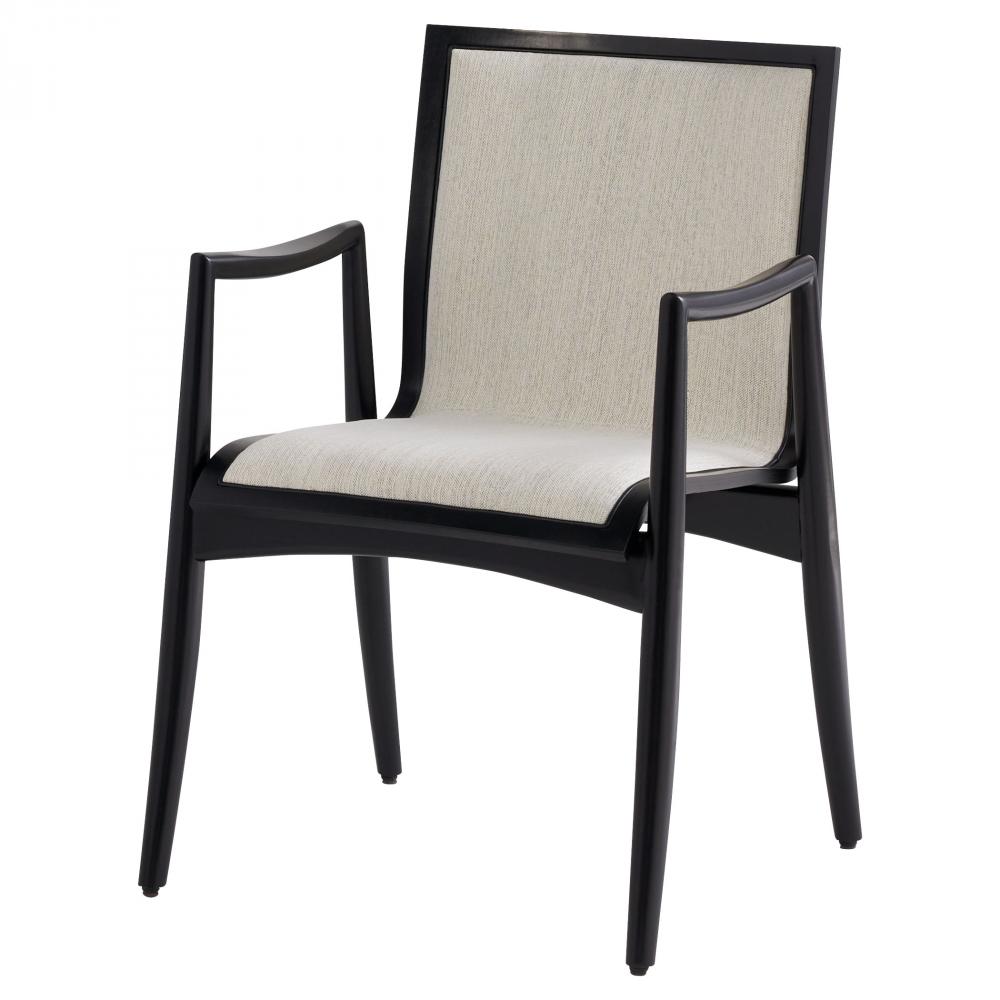 Vitra Chair Cream and Grey Directional Weave