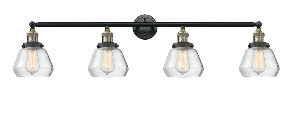 Fulton - 4 Light - 43 inch - Black Antique Brass - Adjustable Bath Vanity Light
