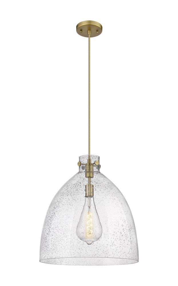 Newton Bell - 1 Light - 18 inch - Brushed Brass - Cord hung - Pendant