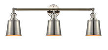 Innovations Lighting 205-PN-M9 - Addison - 3 Light - 32 inch - Polished Nickel - Bath Vanity Light