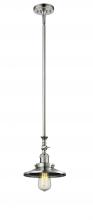 Innovations Lighting 206-PN-M1 - Railroad - 1 Light - 8 inch - Polished Nickel - Stem Hung - Mini Pendant