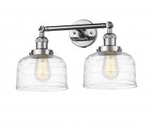 Innovations Lighting 208-PC-G713-LED - Bell - 2 Light - 19 inch - Polished Chrome - Bath Vanity Light