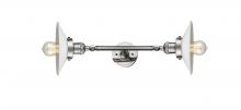 Innovations Lighting 208L-PN-G1-LED - Halophane - 2 Light - 9 inch - Polished Nickel - Adjustable Bath Vanity Light