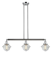 Innovations Lighting 213-PC-G532 - Oxford - 3 Light - 40 inch - Polished Chrome - Stem Hung - Adjustable Island Light