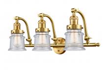 Innovations Lighting 515-3W-SG-G184S - Canton - 3 Light - 28 inch - Satin Gold - Bath Vanity Light