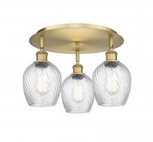 Innovations Lighting 516-3C-BB-G292 - Salina - 3 Light - 18 inch - Brushed Brass - Flush Mount