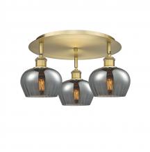 Innovations Lighting 516-3C-BB-G93 - Fenton - 3 Light - 18 inch - Brushed Brass - Flush Mount