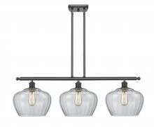 Innovations Lighting 516-3I-BK-G92-L-LED - Fenton - 3 Light - 38 inch - Matte Black - Cord hung - Island Light