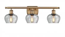 Innovations Lighting 516-3W-BB-G92 - Fenton - 3 Light - 27 inch - Brushed Brass - Bath Vanity Light