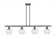 Innovations Lighting 516-4I-BK-G1213-6 - Athens Deco Swirl - 4 Light - 48 inch - Matte Black - Cord hung - Island Light
