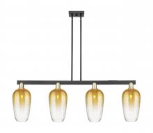 Innovations Lighting 716-4I-BAB-G484-7AM - Brookhaven Flute - 4 Light - 48 inch - Black Antique Brass - Cord hung - Island Light