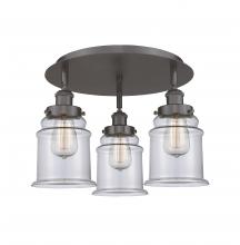 Innovations Lighting 916-3C-OB-G182 - Canton - 3 Light - 18 inch - Oil Rubbed Bronze - Flush Mount