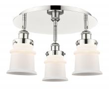 Innovations Lighting 916-3C-PN-G181S - Canton - 3 Light - 17 inch - Polished Nickel - Flush Mount