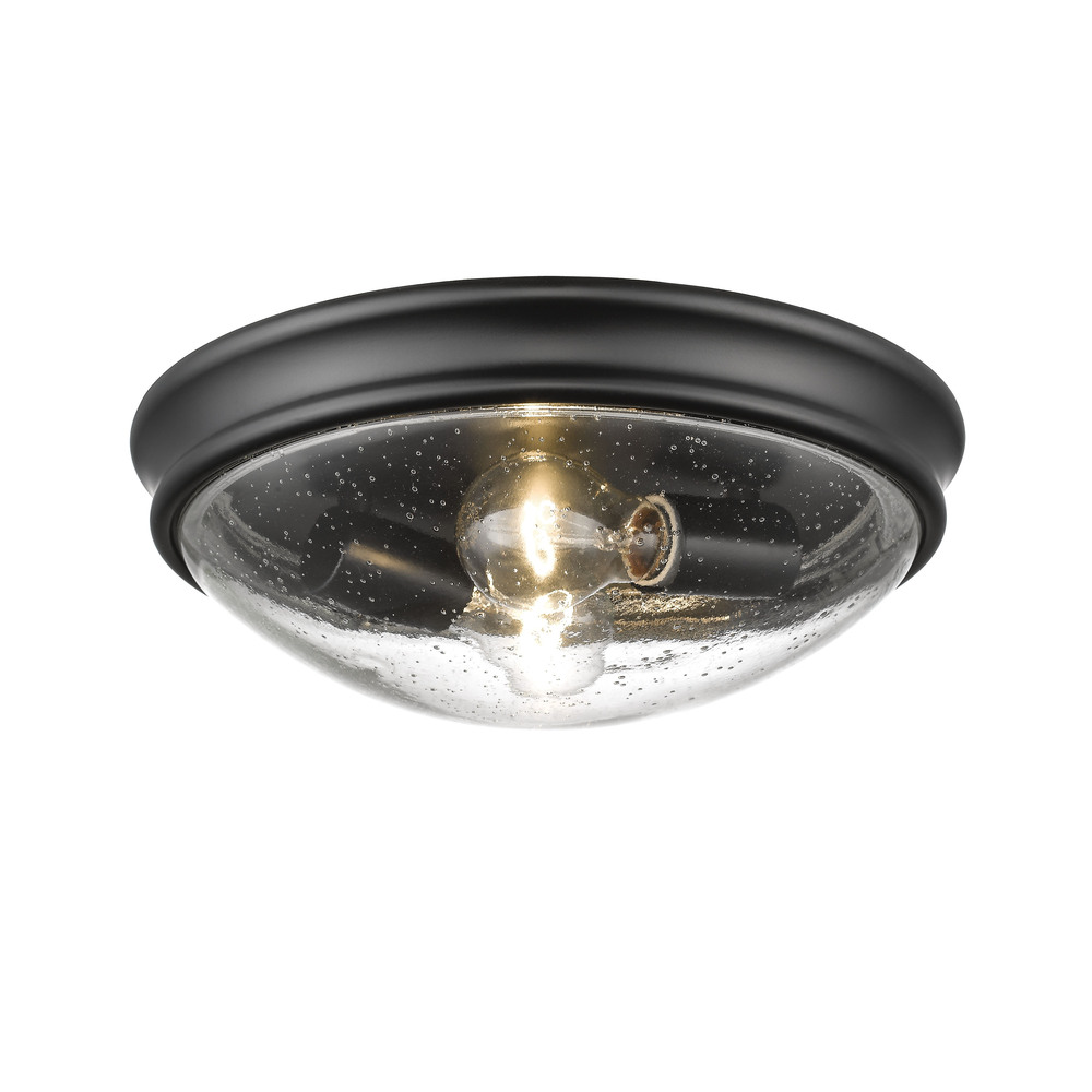 2-Light Flushmount Ceiling Light Matte Black